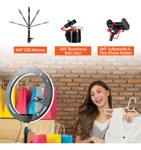 Aro De Luz Led Spotlight Pro 9320 10 Pulgadas Con Trípode