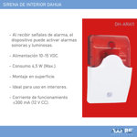 Sirena de Interior Dahua ARA11 Plástico