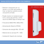 Dahua Sensor de Puerta Inalámbrico ARD323-W2(S) Magnético