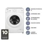 Lavarropas Automático Codini Inverter Steam 6kgs 1000 Rpm Blanco