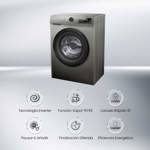 Lavarropas Hisense 8kg Inverter Titanium