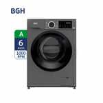 Lavarropas Bgh Inverter Carga Frontal 6kg Dark Silver