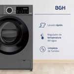 Lavarropas Bgh Inverter Carga Frontal 6kg Dark Silver