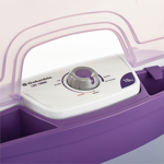 Lavarropa Semiautomático Columbia blanco y lila 10kg LSC-10000