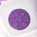 Lavarropa Semiautomático Columbia blanco y lila 10kg LSC-10000