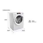 Lavarropa Candy RO1274DWMT1-12 Carga Frontal 7 KG 1200 RPM Blanco Inverter