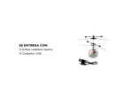 Esfera Voladora Gadnic Helicóptero Con Luces LED