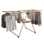 Tender Ropa Reforzado Plegable Grande Con Alas 160 Cm Color Madera