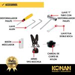Bordeadora A Explosión Motor 2t 26cc 1hp Konan Naftera