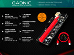 Riser Ver 009s Pcie 6pin 16x Mineria Express Usb Eth Btc
