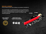 Riser Ver 009s Pcie 6pin 16x Mineria Express Usb Eth Btc
