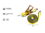 Cinta De Amarre Crique Gadnic 2tn 6m 38mm Ancho Tensor Traca Traka