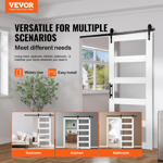 Puerta De Granero De Vidrio Vevor De 36 X 84 Pulgadas Con Ki