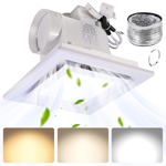Extractor de baño con luz LED FEITON Square 30W 110CFM