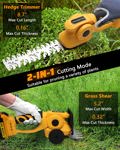Cortadora de setos inalámbrica DEWALT con batería máxima de 20 V (sin batería)