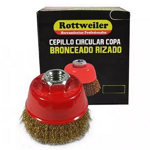 CEPILLO COPA BRONCEADO RIZADO 60MM ROTTWEILER EVOL5100