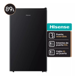 Heladera HISENSE RS12DRB Bajo Mesada 93 Lts Color Negra