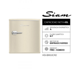 Heladera Siam Bajo Mesada Retro 43 Lts Crema HSI-BM50CR2