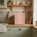 Heladera Siam Bajo Mesada Retro 43 Lts Coral HSI-BM50BR2