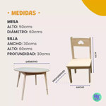 Mesita y Sillitas de Niños 