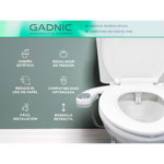 Bidet Para Inodoro Gadnic CleanSeat 200 Agua Fría 2 Boquillas