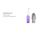 Bidet Portátil Azul Ziyen Ducha Higiénica con Boquillas Dobles