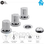 Grifería de bidet FV Radal 0295/C7 Cromo con Transferencia