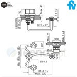 Grifería de bidet FV Radal 0295/C7 Cromo con Transferencia