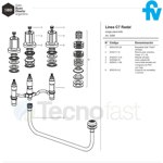 Grifería de bidet FV Radal 0295/C7 Cromo con Transferencia