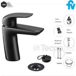 Griferia Fv Epuyen Lavatorio Monocomando Negro Mate 0181/l2