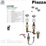 Grifería Baño Bidet C/ Transferencia Piazza Lounge Steel 