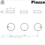 Grifería Baño Bidet C/ Transferencia Piazza Lounge Steel 