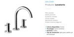 Grifería Lavatorio Mesada Hydros Zen Lever Cierre Cerámico
