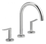 Sets Grifería Baño Piazza Lavatorio + Bidet + Ducha Plateado