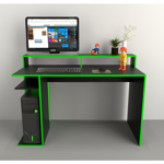 Escritorio Juegos Gamer Mesa Pc Gammer 3047 Xbox Play Negro con Verde