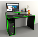 Escritorio Juegos Gamer Mesa Pc Gammer 3047 Xbox Play Negro con Verde