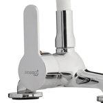 CANILLA MEZCLADORA MONOCOMANDO MESADA FLEXIBLE BLANCO PREGO PREG9022