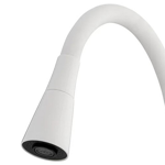 CANILLA MEZCLADORA MONOCOMANDO MESADA FLEXIBLE BLANCO PREGO PREG9022