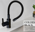 Griferia de Cocina Monocomando Peirano Colors Black 20-174