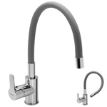 Grifo de cocina monocomando Peirano Colors 20-171 Color Gris