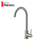 Griferia Monocomando De Cocina Peirano Steel 20-205 Satinado