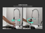 Kit de Baño Gadnic Bacha Cocina Pileta Simple + Griferia Gourmet F-A Monocomando