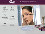 Espejo Maquillaje Tactil Gadnic Recargable Usb Luces Led Aumento
