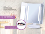 Espejo Maquillaje Tactil Gadnic Recargable Usb Luces Led Aumento