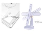 Espejo Maquillaje Tactil Gadnic Recargable Usb Luces Led Aumento