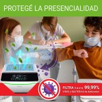 Purificador de Aire Inteligente Exo Elimina Virus y Bacterias Filtro Hepa Uv 70mt Wifi