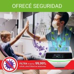 Purificador de Aire Inteligente Exo Elimina Virus y Bacterias Filtro Hepa Uv 70mt Wifi