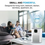 Purificador de aire Honeyuan H13 HEPA para habitación grande de 600 m², blanco