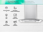 Extractor Campana Para Cocina Gadnic De Cristal 