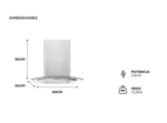 Extractor Campana Para Cocina Gadnic De Cristal 